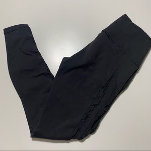 lululemon Black Cropped Leggings size 6